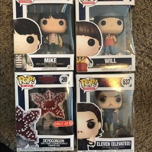 Stranger Things Funko Set of 4